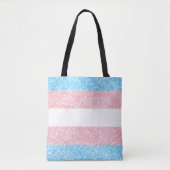 Transgender Pride Glitter Tasche (Vorderseite)