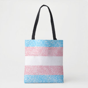 Transgender Pride Glitter Tasche