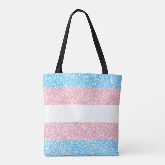 Transgender Pride Glitter Tasche (Rückseite)