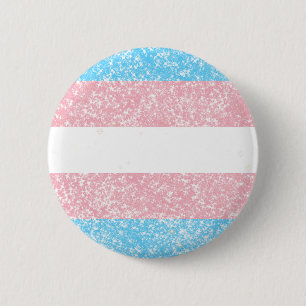 Transgender-Pride-Glitzer Button