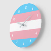 Transgender Pride Große Wanduhr (Winkel)