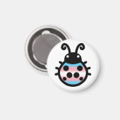 Transgender Pride Ladybug Magnet (Vorderseite/Rückseite)
