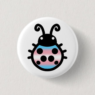 Transgender Pride Ladybug Pin Badge Button