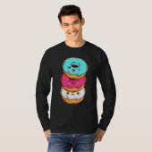 Transgender Pride LGBT LGBTQ Flag Cute With Donut T-Shirt (Vorne ganz)