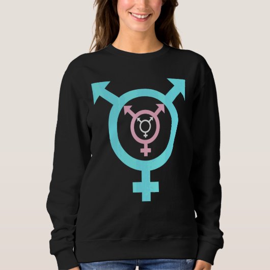Transgender Pride LGBT Transgenders LGBTQ Transgen Sweatshirt (Vorderseite)