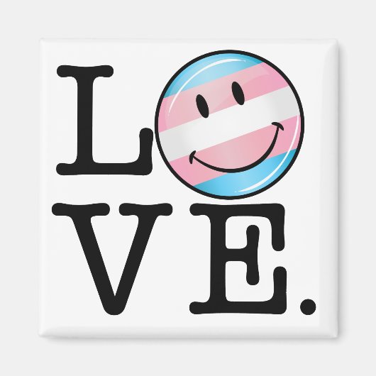 Transgender-Pride-Liebe Magnet (Vorne)
