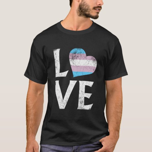 Transgender-Pride-Liebe T-Shirt (Vorderseite)
