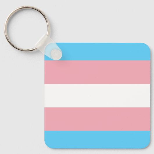 Transgender Pride Magnet Schlüsselanhänger (Vorderseite)