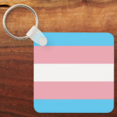 Transgender Pride Magnet Schlüsselanhänger (Vorderseite)