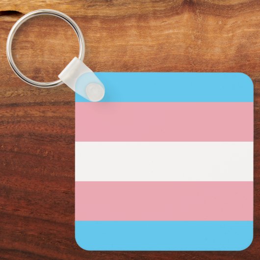 Transgender Pride Magnet Schlüsselanhänger (Vorderseite)