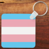 Transgender Pride Magnet Schlüsselanhänger (Rückseite)
