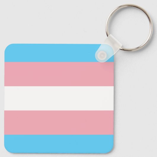Transgender Pride Magnet Schlüsselanhänger (Rückseite)