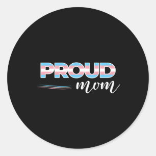 Transgender-Pride-Mama - Gleichheit und Liebe Runder Aufkleber