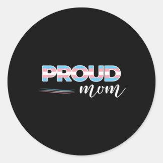 Transgender-Pride-Mama - Gleichheit und Liebe Runder Aufkleber