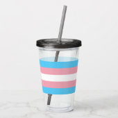 Transgender-Pride-Markierung Acryltrinkbecher (Rückseite)