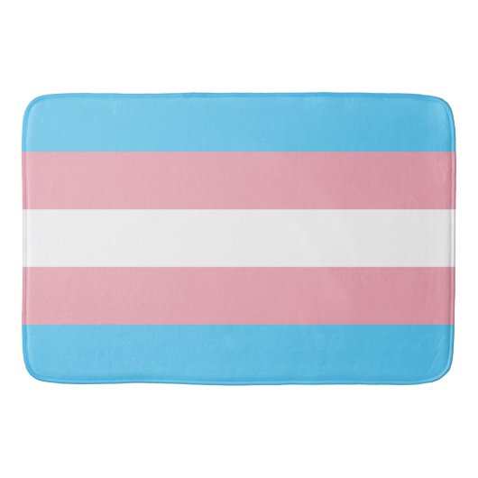 Transgender-Pride-Markierung Badematte (Vorderseite)