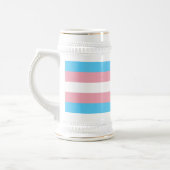 Transgender-Pride-Markierung Bierglas (Links)