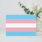 Transgender-Pride-Markierung Einladung (Stehend Vorderseite)