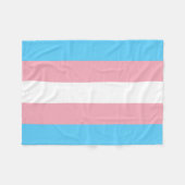 Transgender-Pride-Markierung Fleecedecke (Vorderseite (Horizontal))