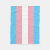 Transgender-Pride-Markierung Fleecedecke (Vorderseite)