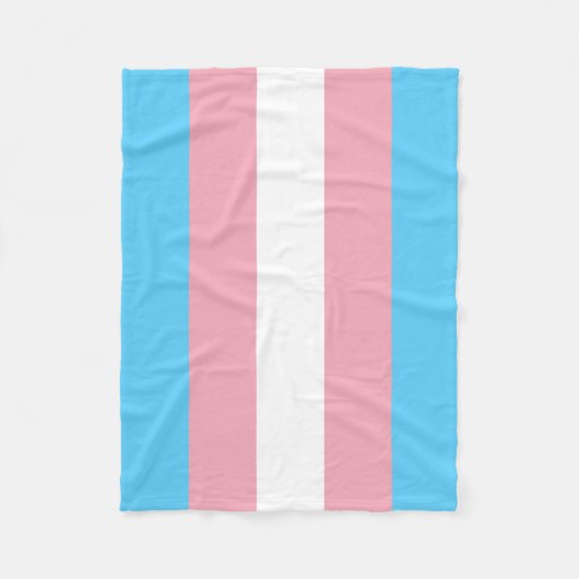 Transgender-Pride-Markierung Fleecedecke (Vorderseite)