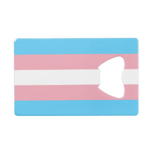 Transgender-Pride-Markierung Geldbeutel Flaschenöffner