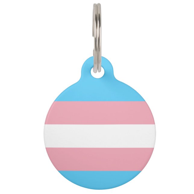Transgender-Pride-Markierung Haustiermarke (Vorderseite)