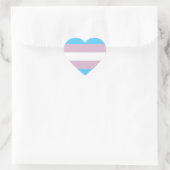 Transgender-Pride-Markierung Herz-Aufkleber (Tasche)