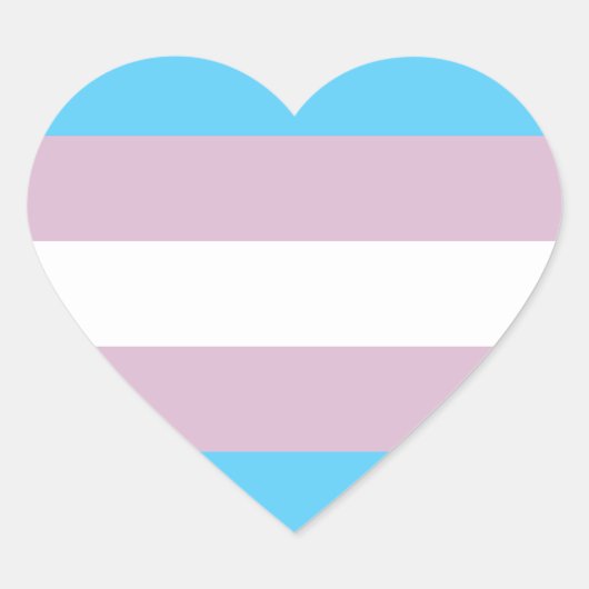 Transgender-Pride-Markierung Herz-Aufkleber (Vorderseite)