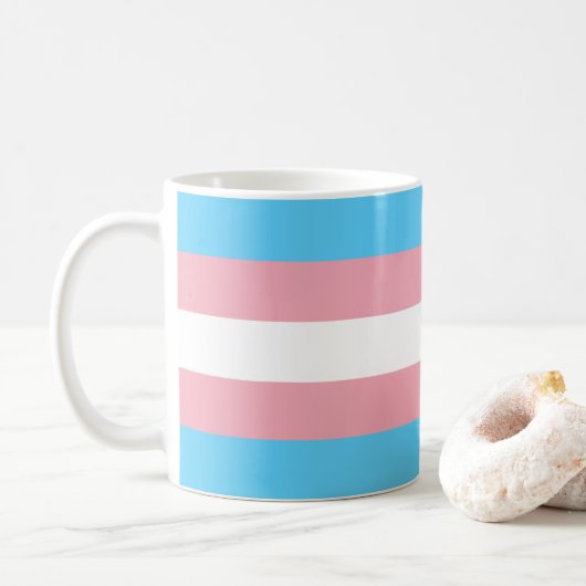 Transgender-Pride-Markierung Kaffeetasse (Mit Donut)