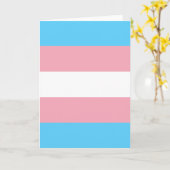 Transgender-Pride-Markierung Karte (Gelbe Blume)