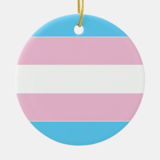 Transgender-Pride-Markierung Keramik Ornament (Vorne)