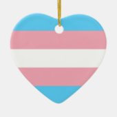 Transgender-Pride-Markierung Keramik Ornament (Vorne)