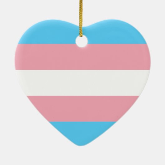 Transgender-Pride-Markierung Keramik Ornament (Hinten)