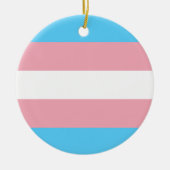 Transgender-Pride-Markierung Keramik Ornament (Vorne)
