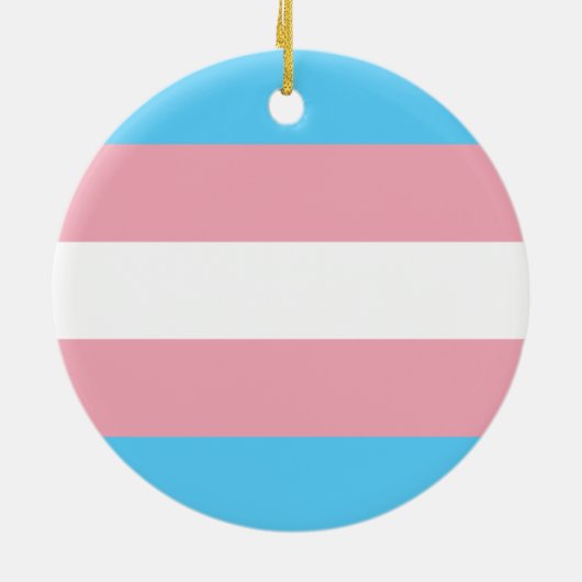 Transgender-Pride-Markierung Keramik Ornament (Hinten)