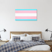 Transgender-Pride-Markierung Leinwanddruck (Insitu (Schlafzimmer))
