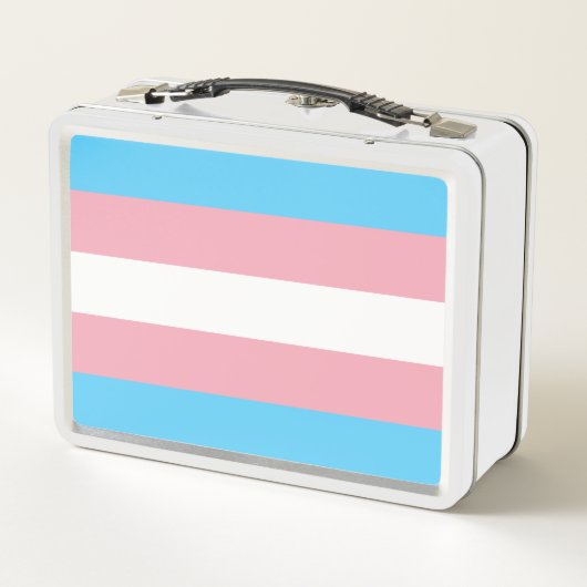 Transgender-Pride-Markierung Metall Brotdose (Rückseite)