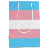 Transgender-Pride-Markierung Mittlere Geschenktüte (Rückseite)