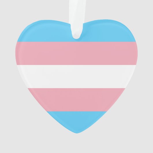 Transgender-Pride-Markierung Ornament (Rückseite)