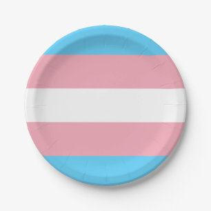 Transgender-Pride-Markierung Pappteller