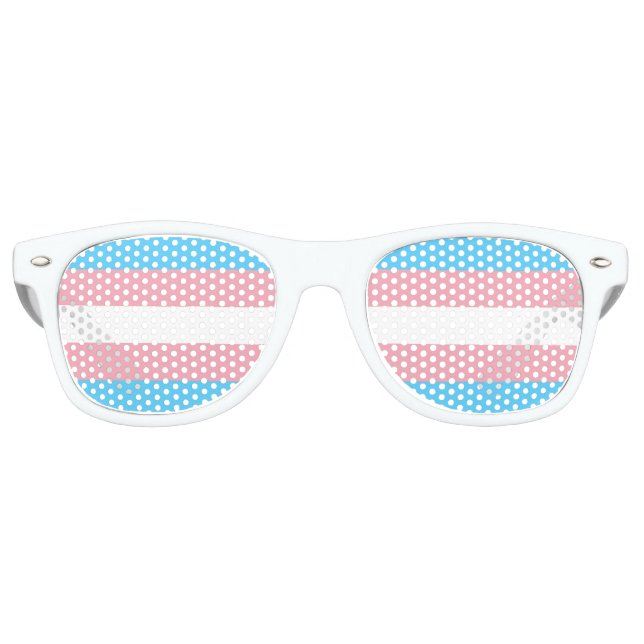 Transgender-Pride-Markierung Partybrille (Vorderseite)