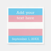 Transgender-Pride-Markierung | Personalisiert Serviette (Vorderseite)