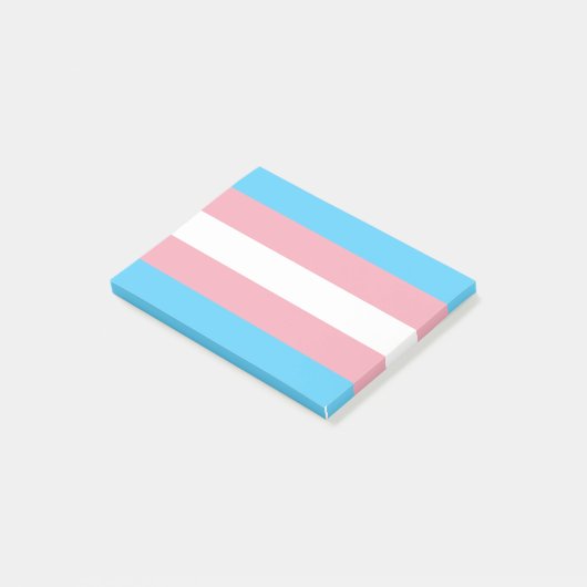Transgender-Pride-Markierung Post-it Klebezettel (angewinkelt)