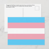 Transgender-Pride-Markierung Postkarte (Vorne/Hinten)