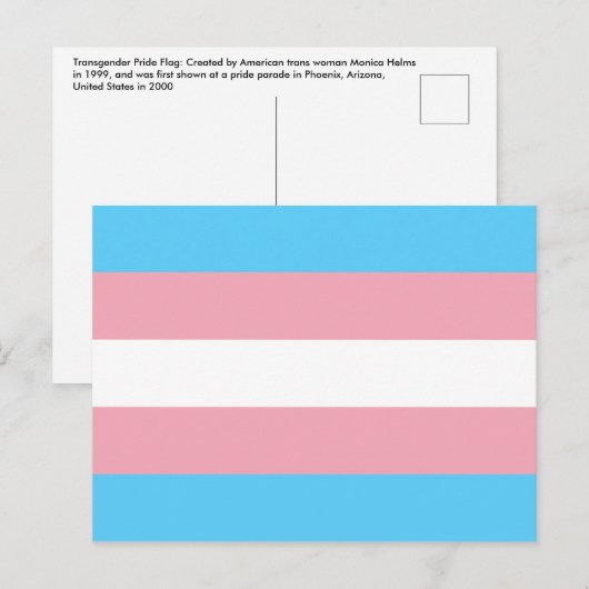 Transgender-Pride-Markierung Postkarte (Vorne/Hinten)