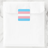 Transgender-Pride-Markierung Quadratischer Aufkleber (Tasche)
