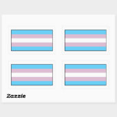 Transgender-Pride-Markierung Rechteckiger Aufkleber (Blatt)