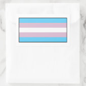 Transgender-Pride-Markierung Rechteckiger Aufkleber (Tasche)
