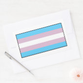 Transgender-Pride-Markierung Rechteckiger Aufkleber (Umschlag)